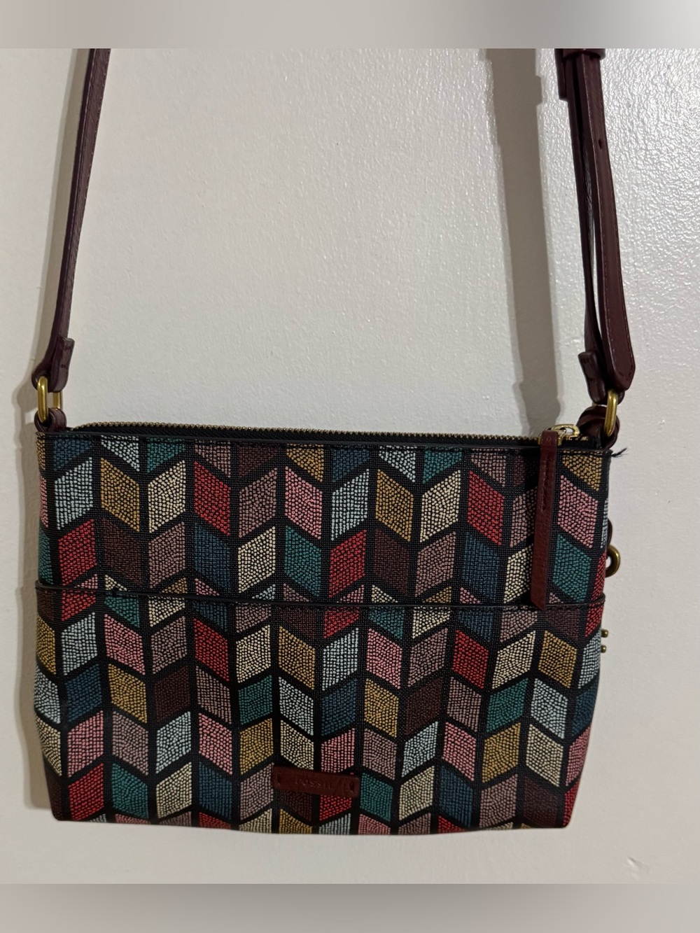 Fossil Fiona Fall Crossbody Bag EUC